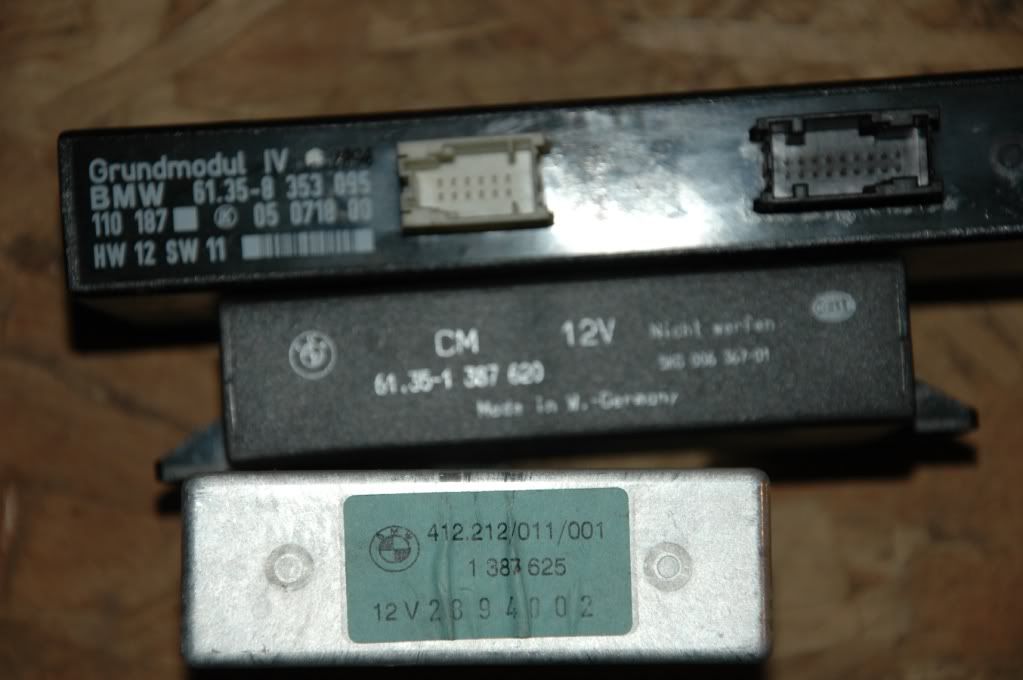 E36 Wiper, heater and relay control modules